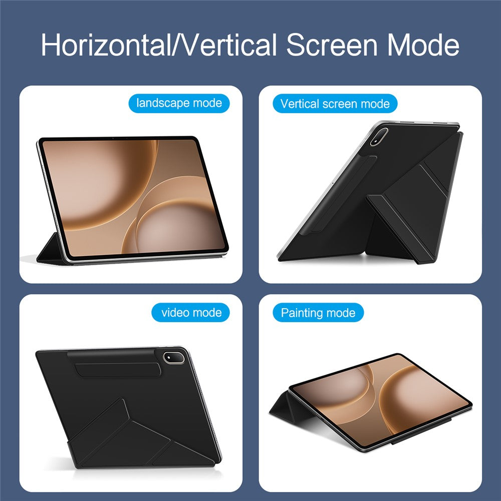 For Oppo Pad 5 Pro Y-type Stand Cover Anti-scratch Magnetic PU Leather Tablet Case