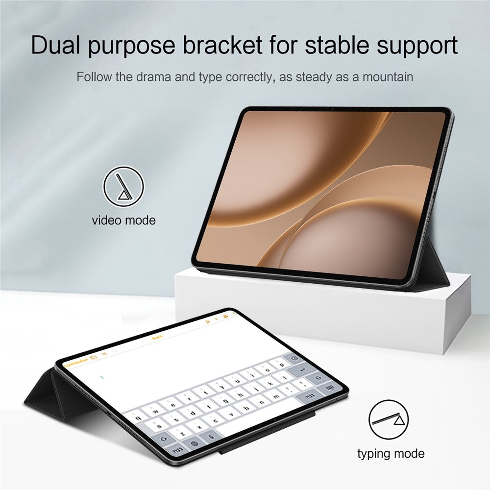 For Oppo Pad 5 Pro Y-type Stand Cover Anti-scratch Magnetic PU Leather Tablet Case