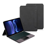 For Xiaomi Redmi Pad 2 SE Leather Case + Touchpad Bluetooth-Compatible Keyboard with Backlit