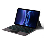 For Xiaomi Redmi Pad 2 SE Leather Case + Touchpad Bluetooth-Compatible Keyboard with Backlit
