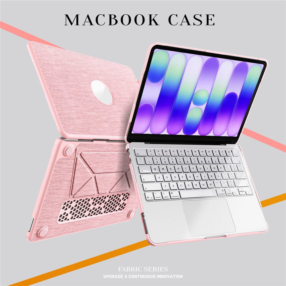Til MacBook Neo 13 tommer (2026) Kickstand Cover Laptop Cover med Logo-udskæring