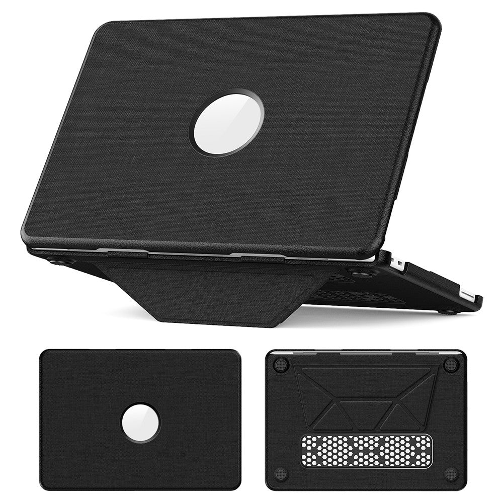 Til MacBook Neo 13 tommer (2026) Kickstand Cover Laptop Cover med Logo-udskæring