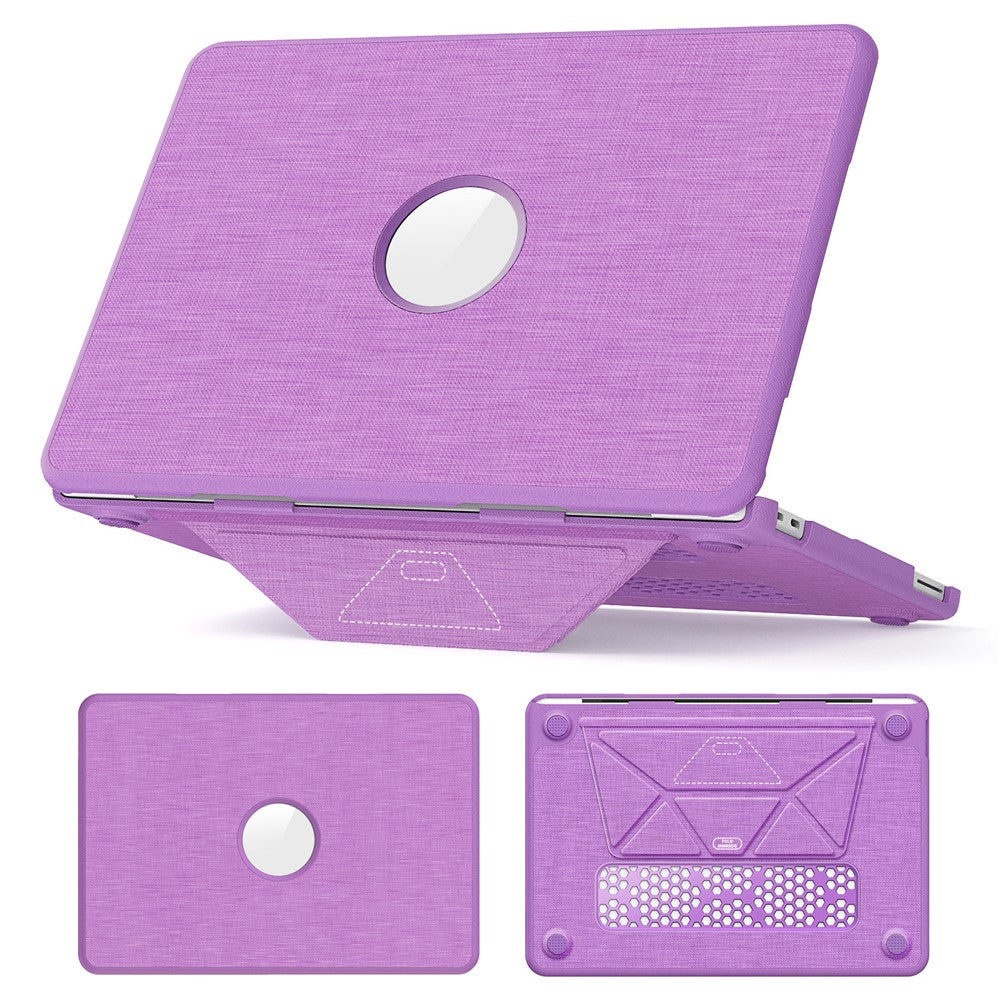 Til MacBook Neo 13 tommer (2026) Kickstand Cover Laptop Cover med Logo-udskæring