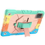 Case For Honor Pad X8 Pro  /  X9 Pro  /  X9a  /  X10 Pro with Kickstand Wrist Strap PC + Silicone Tablet Cover