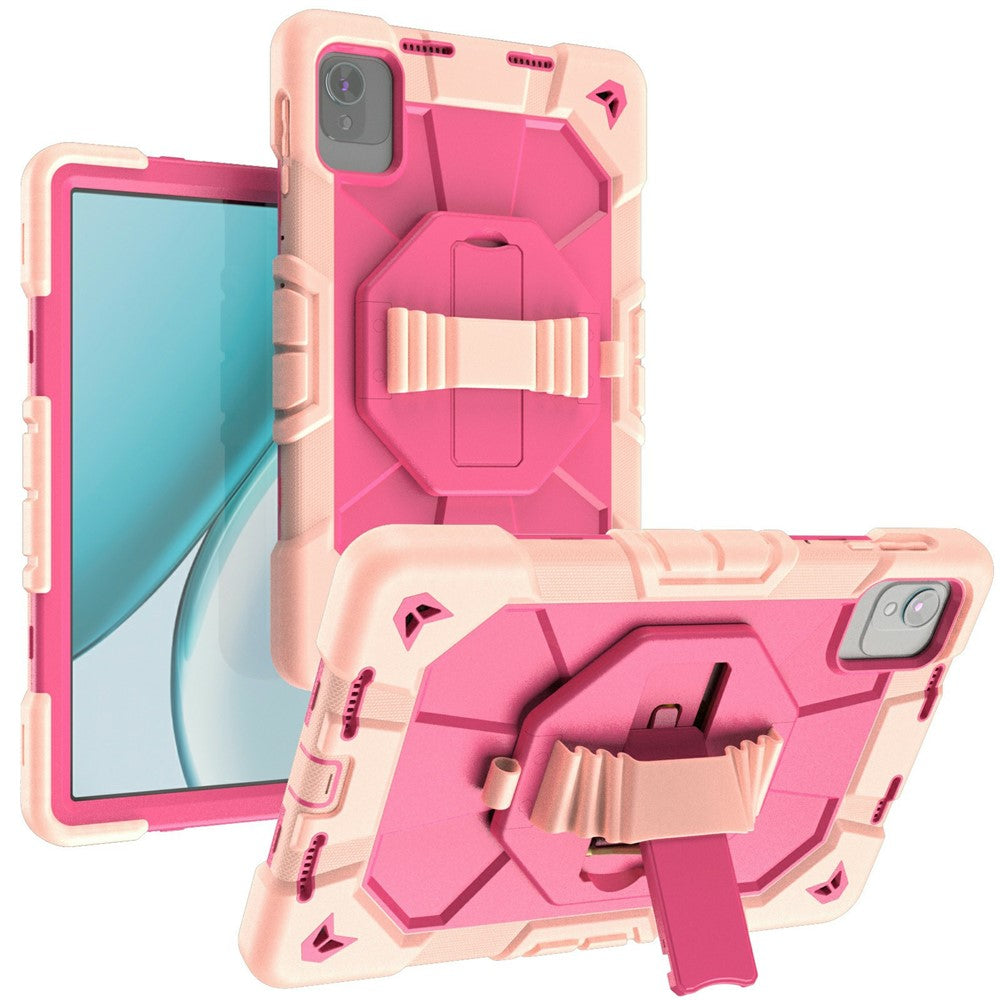 Case For Honor Pad X8 Pro  /  X9 Pro  /  X9a  /  X10 Pro with Kickstand Wrist Strap PC + Silicone Tablet Cover