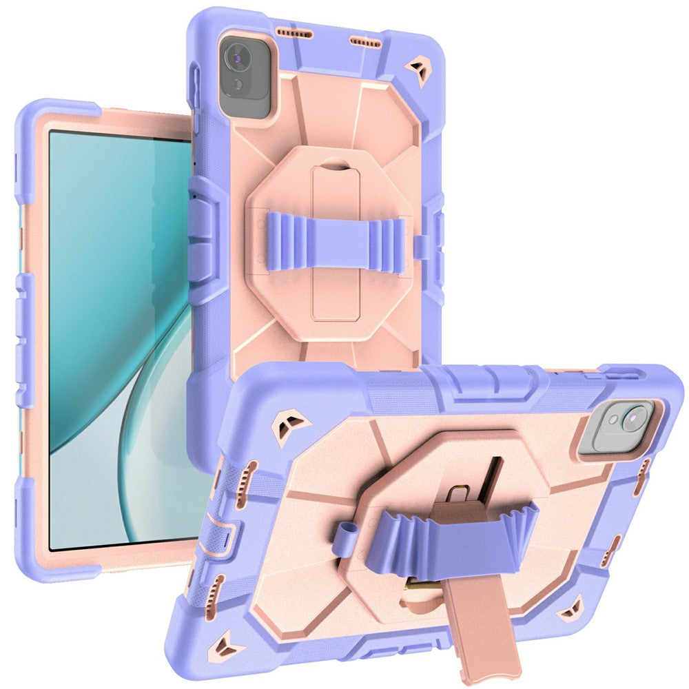 Case For Honor Pad X8 Pro  /  X9 Pro  /  X9a  /  X10 Pro with Kickstand Wrist Strap PC + Silicone Tablet Cover