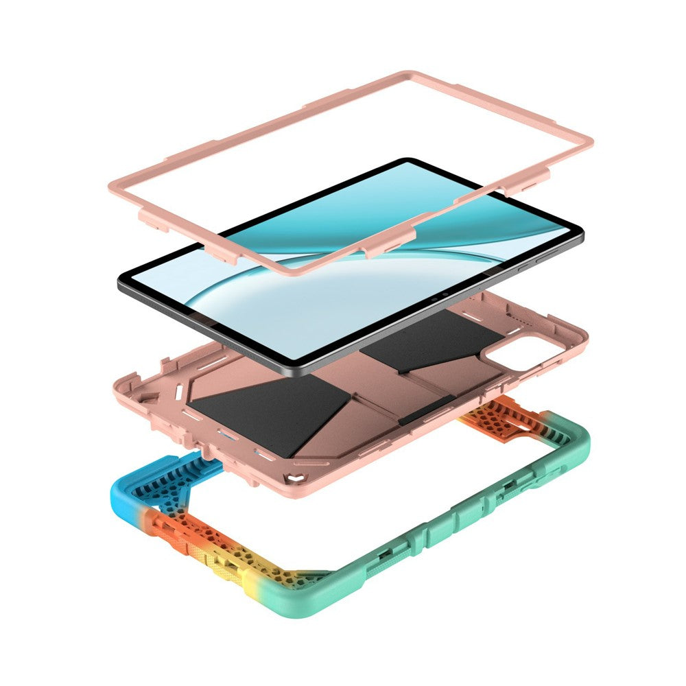 Tabletcover til Honor Pad X8 Pro / 9 Pro / X9a / 10 Pro med støttefod PC + silikone stødsikkert beskyttelsescover