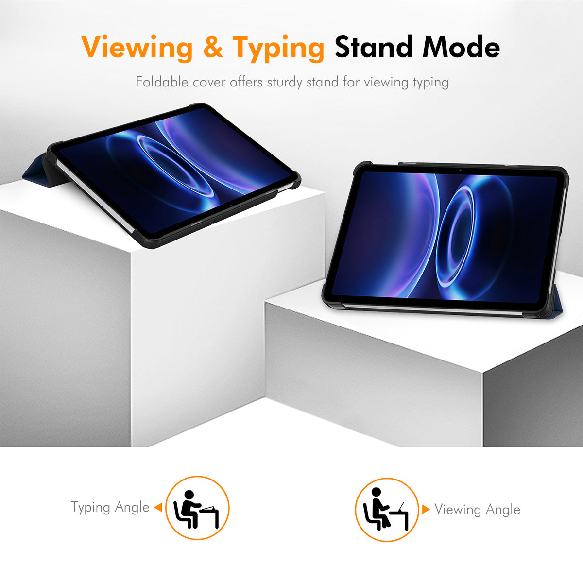 HAT PRINCE for Xiaomi Redmi Pad 2 SE Trifold Stand Cover ENKAY  PU Leather + PC Tablet Case