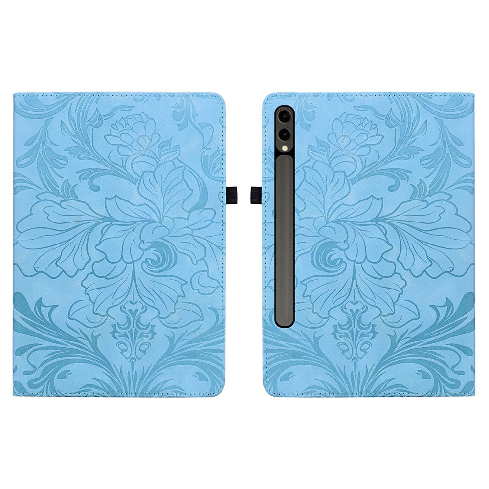 Tablet Case For Samsung Galaxy Tab S10+ / S9+ / S9 FE+ / S8+ Floral Pattern Folio PU Leather Cover with Card Slots