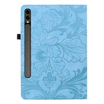 Tablet Case For Samsung Galaxy Tab S10+ / S9+ / S9 FE+ / S8+ Floral Pattern Folio PU Leather Cover with Card Slots