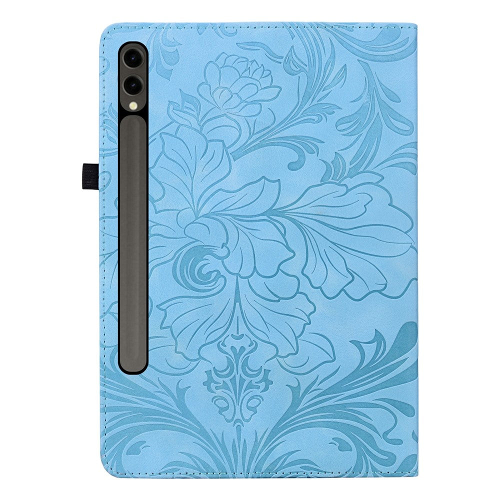 Tablet Case For Samsung Galaxy Tab S10+ / S9+ / S9 FE+ / S8+ Floral Pattern Folio PU Leather Cover with Card Slots