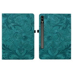 Tablet Case For Samsung Galaxy Tab S10+ / S9+ / S9 FE+ / S8+ Floral Pattern Folio PU Leather Cover with Card Slots