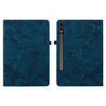 Tablet Case For Samsung Galaxy Tab S10+ / S9+ / S9 FE+ / S8+ Floral Pattern Folio PU Leather Cover with Card Slots