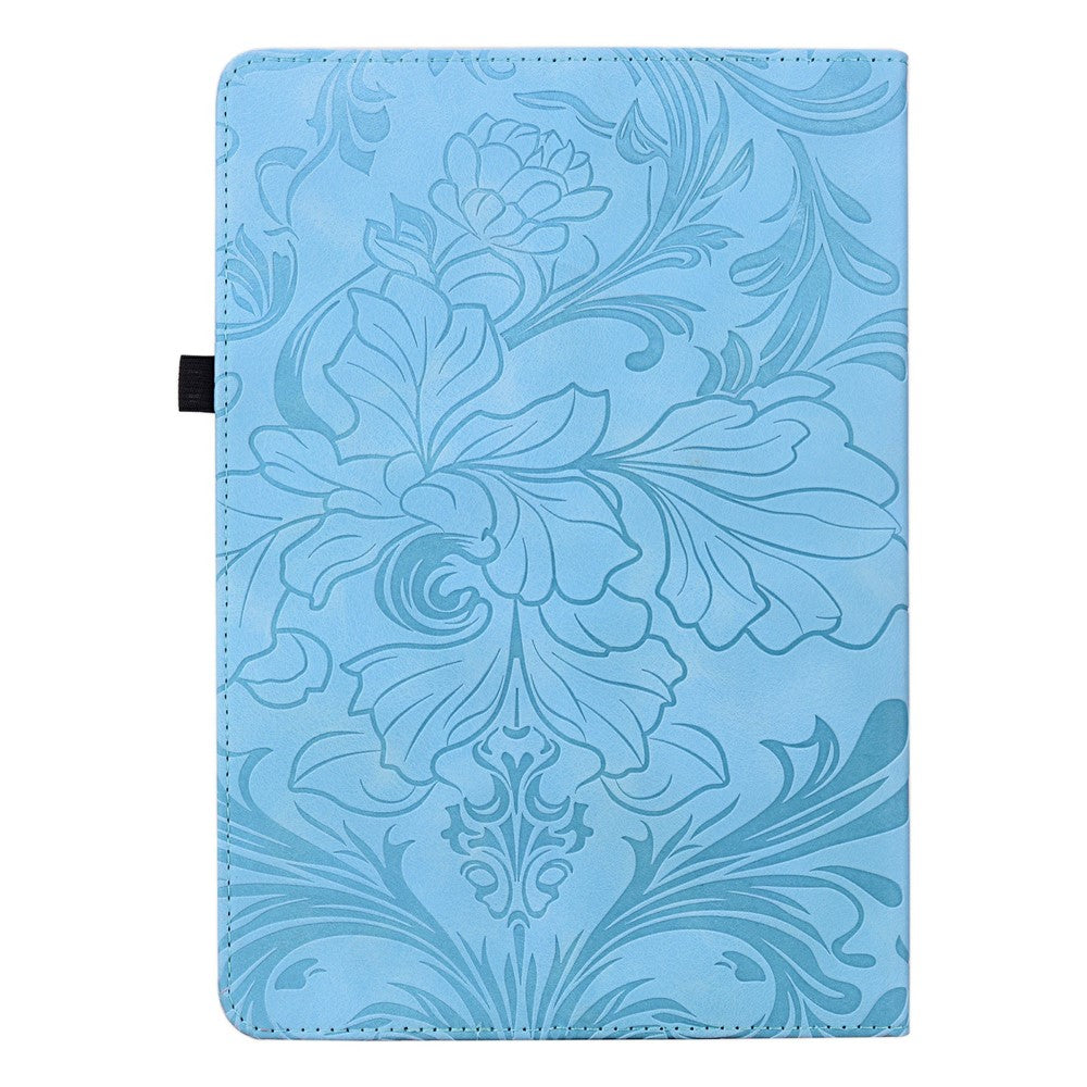For Samsung Galaxy Tab S10 FE+ Case Floral Pattern Folio PU Leather Tablet Cover with Card Slots