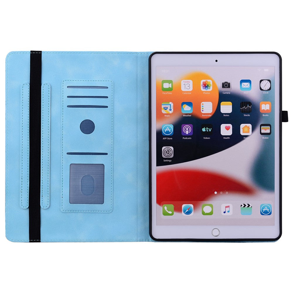 For Samsung Galaxy Tab S10 FE+ Case Floral Pattern Folio PU Leather Tablet Cover with Card Slots