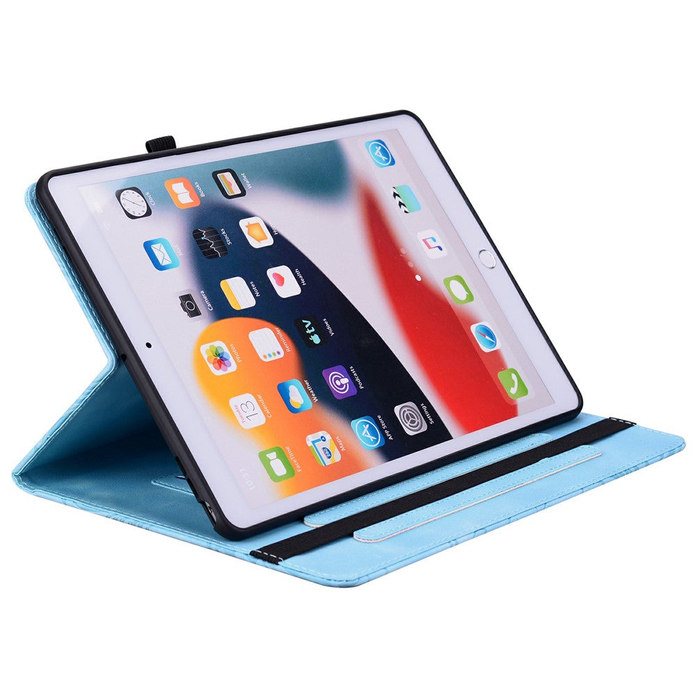 For Samsung Galaxy Tab S10 FE+ Case Floral Pattern Folio PU Leather Tablet Cover with Card Slots