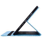 For Samsung Galaxy Tab S10 FE+ Case Floral Pattern Folio PU Leather Tablet Cover with Card Slots