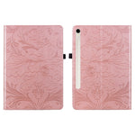 For Samsung Galaxy Tab S10 FE+ Case Floral Pattern Folio PU Leather Tablet Cover with Card Slots