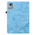 For Lenovo Tab M11 / Xiaoxin Pad 11 2024 Case Floral Pattern Folio PU Leather Tablet Cover with Card Slots