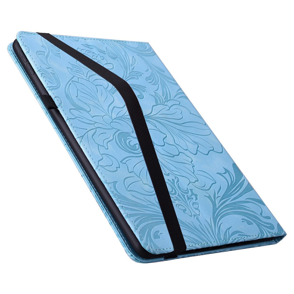 For Lenovo Tab M11 / Xiaoxin Pad 11 2024 Case Floral Pattern Folio PU Leather Tablet Cover with Card Slots