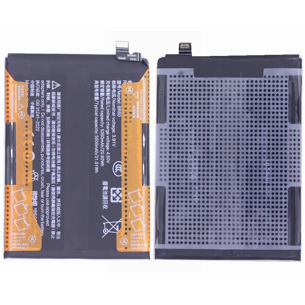 For Xiaomi Redmi Note 14 4G (163.25mm) 3.87V 5350mAh Li-Polymer Battery Assembly Part (Without Logo) (Encode: BR50)