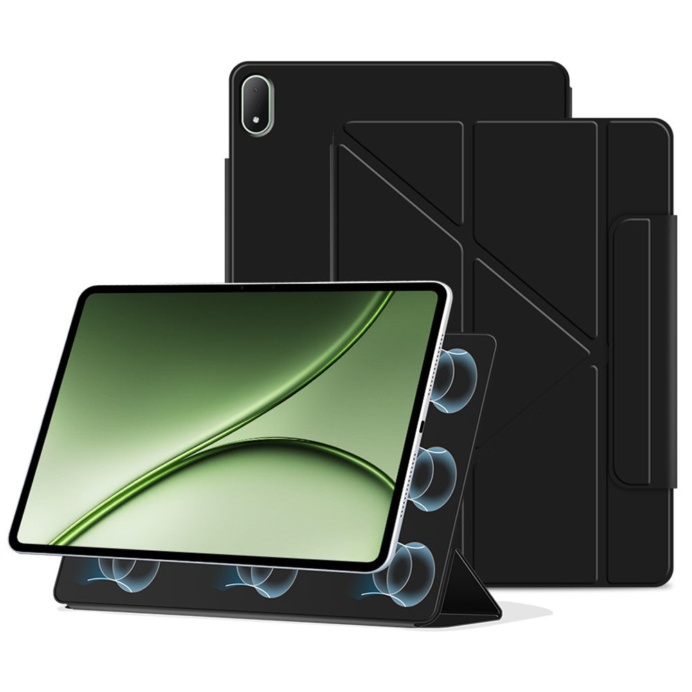 For OnePlus Pad 3 Pro Y-type Stand Cover Anti-scratch Magnetic PU Leather Tablet Case