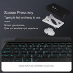 For OnePlus Pad 3 Pro Leather Case + Bluetooth-Compatible Keyboard with Backlight Trackpad