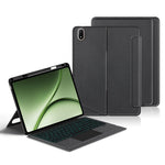 For OnePlus Pad 3 Pro Leather Case + Bluetooth-Compatible Keyboard with Backlight Trackpad
