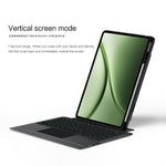 For OnePlus Pad 3 Pro Leather Case + Bluetooth-Compatible Keyboard with Backlight Trackpad