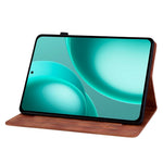 For Oppo Pad Mini Case Lily Flower Imprint Card Slots Leather Tablet Cover