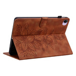 For Xiaomi Redmi K Pad 2 Case Lily Flower Imprint Card Slots Leather Tablet Cover