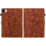 For Xiaomi Redmi K Pad 2 Case Lily Flower Imprint Card Slots Leather Tablet Cover
