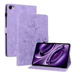For Xiaomi Redmi K Pad 2 Case Lily Flower Imprint Card Slots Leather Tablet Cover