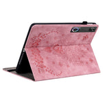 For Lenovo Tab Gen 5 / Legion Y700 (Gen 5) Case Card Holder Anti-Scratch Leather Cover Rose Flower Imprint