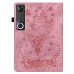 For Lenovo Tab Gen 5 / Legion Y700 (Gen 5) Case Card Holder Anti-Scratch Leather Cover Rose Flower Imprint
