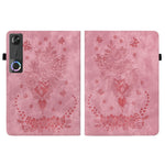 For Lenovo Tab Gen 5 / Legion Y700 (Gen 5) Case Card Holder Anti-Scratch Leather Cover Rose Flower Imprint