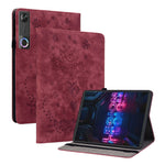For Lenovo Tab Gen 5 / Legion Y700 (Gen 5) Case Card Holder Anti-Scratch Leather Cover Rose Flower Imprint