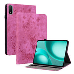 For Oppo Pad Mini Case Card Holder Anti-Scratch Leather Cover Rose Flower Imprint