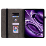 For Xiaomi Redmi K Pad 2 Case Card Holder Anti-Scratch Leather Cover Rose Flower Imprint