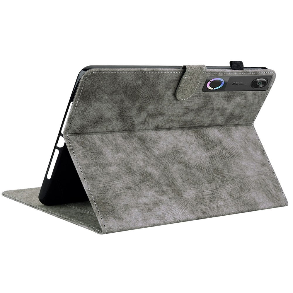 For Lenovo Tab Gen 5 / Legion Y700 (Gen 5) Case Tiger Imprint Anti-Scratch PU Leather Tablet Cover