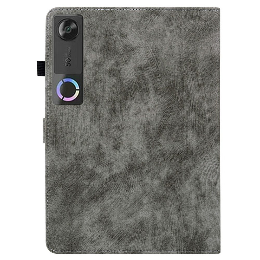 For Lenovo Tab Gen 5 / Legion Y700 (Gen 5) Case Tiger Imprint Anti-Scratch PU Leather Tablet Cover