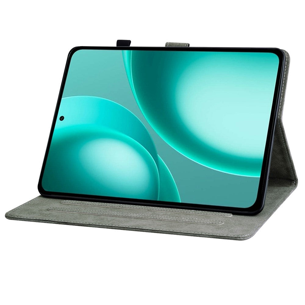 Oppo Pad Mini-skal Tiger Imprint reptåligt PU-läder surfplatta