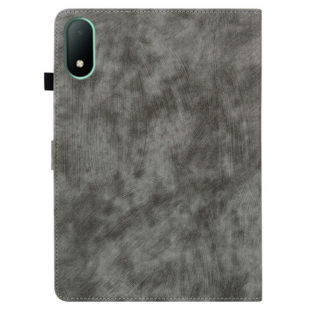 Oppo Pad Mini-skal Tiger Imprint reptåligt PU-läder surfplatta