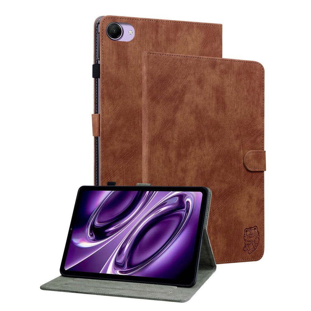 For Xiaomi Redmi K Pad 2 Case Tiger Imprint Anti-Scratch PU Leather Tablet Cover