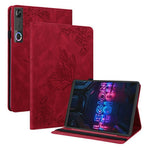 Lenovo Tab Gen 5 / Legion Y700 (Gen 5) Fodral med fjärilsmönster och blommönster i PU-läder med kortplatser