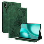 For Oppo Pad Mini Case Butterfly Flower Imprint PU Leather Tablet Cover with Card Slots