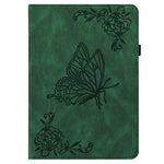 For Oppo Pad Mini Case Butterfly Flower Imprint PU Leather Tablet Cover with Card Slots