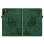 For Oppo Pad Mini Case Butterfly Flower Imprint PU Leather Tablet Cover with Card Slots