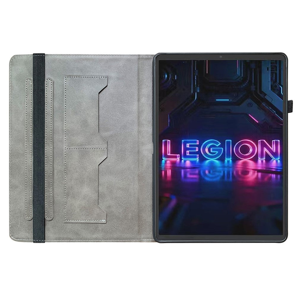 For Lenovo Tab Gen 5 / Legion Y700 (Gen 5) Leather Case Pattern Printed Stand Tablet Cover with Card Slots