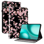 Läderfodral till Oppo Pad Mini med mönstertryck och stativ, surfplatta och kortplatser
